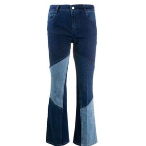 NWT Stella McCartney Contrast Panel Kick Flare Jeans - Sz 25